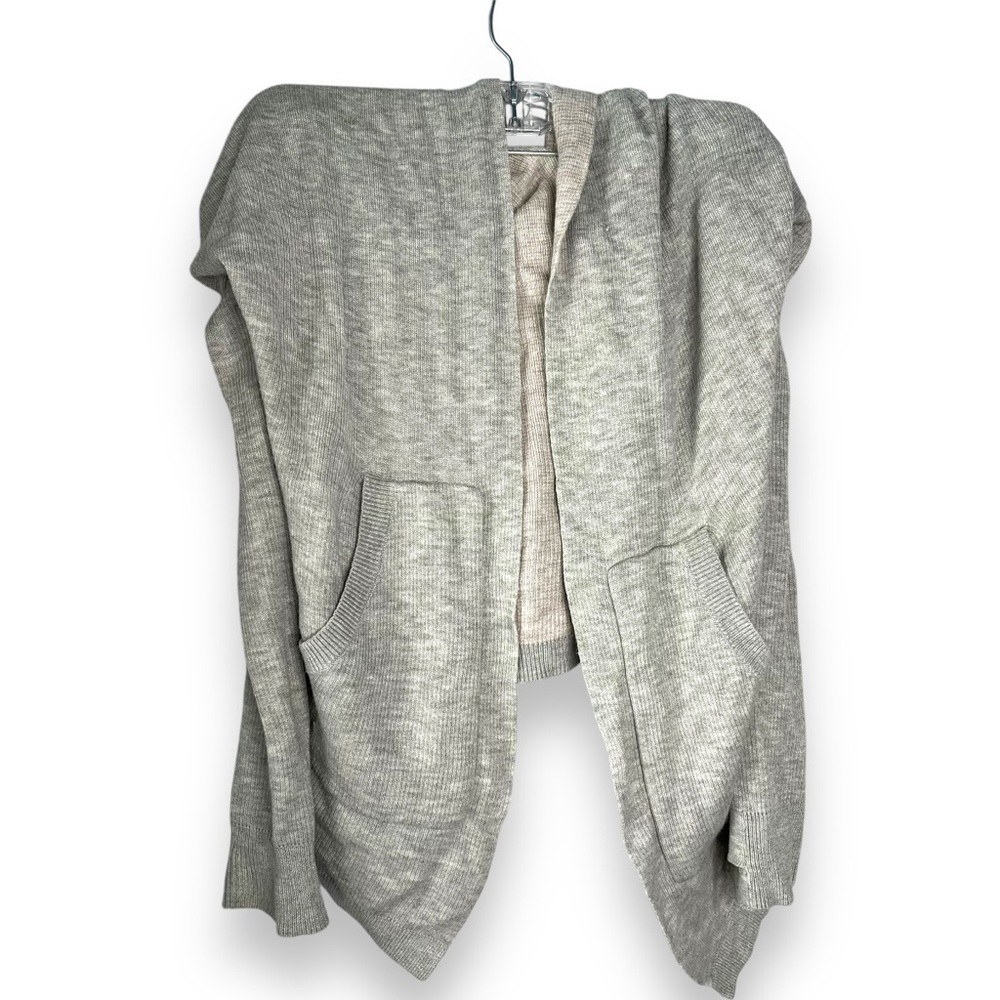 Lululemon Cabin Yoga Wrap Light Gray Pockets Hoodie NO SIZE